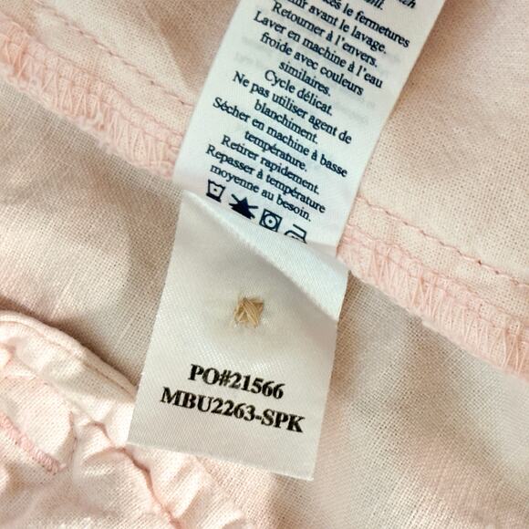 Faherty Tradewinds Linen Blend Shorts Mens 38 Chino Pink Knit Preppy‎ Beach - Picture 8 of 10